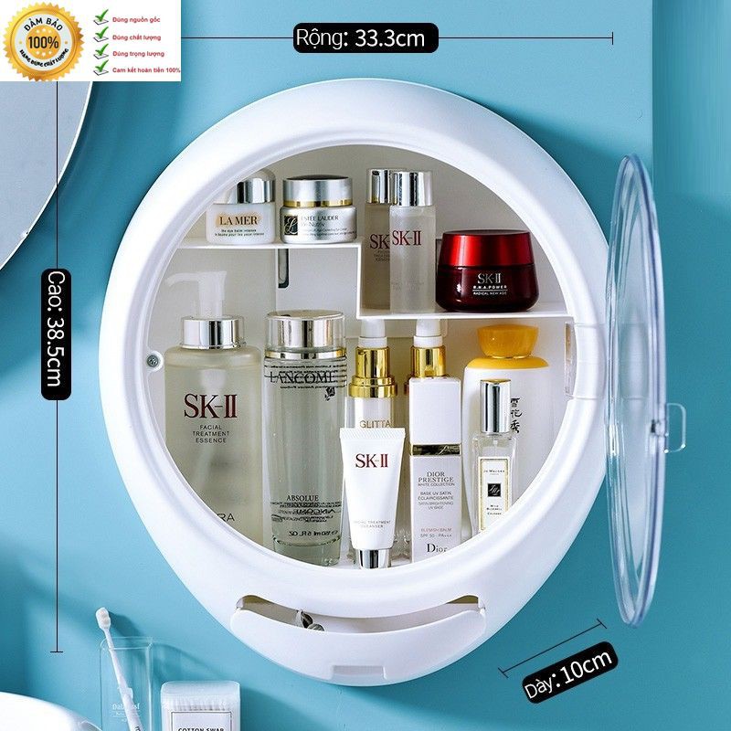 * Siêu Rẻ * Kệ Mỹ Phẩm Nhập Khẩu 2 Tầng Treo Tường Đa Năng Tiện Lợi-KMP03