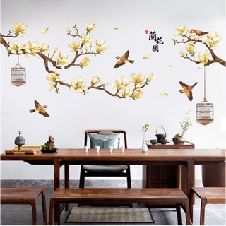 Decal giấy dán tường [MẪU MỚI] Decan Hoa Tú cầu