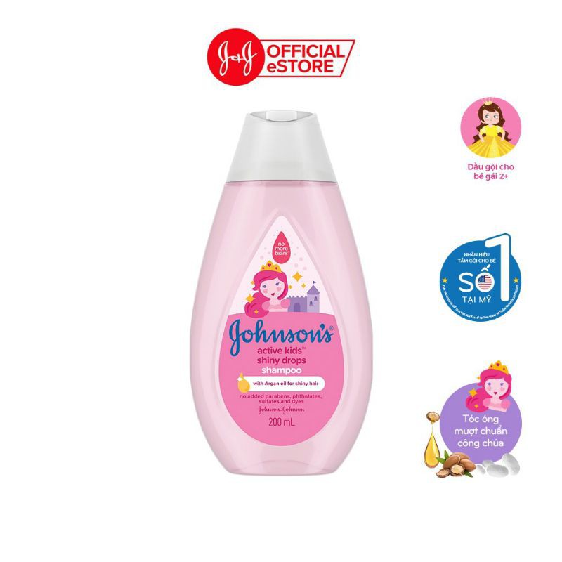 Dầu gội óng mượt cho bé gái Johnson's 200ml