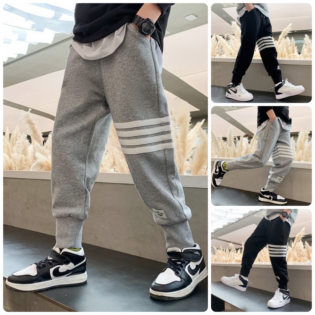 [SALE] QTT4⚡Size120-160 (18-40kg)⚡Quần thể thao Jogger bé trai bé trai, co giãn mềm⚡Thời trang trẻ Em