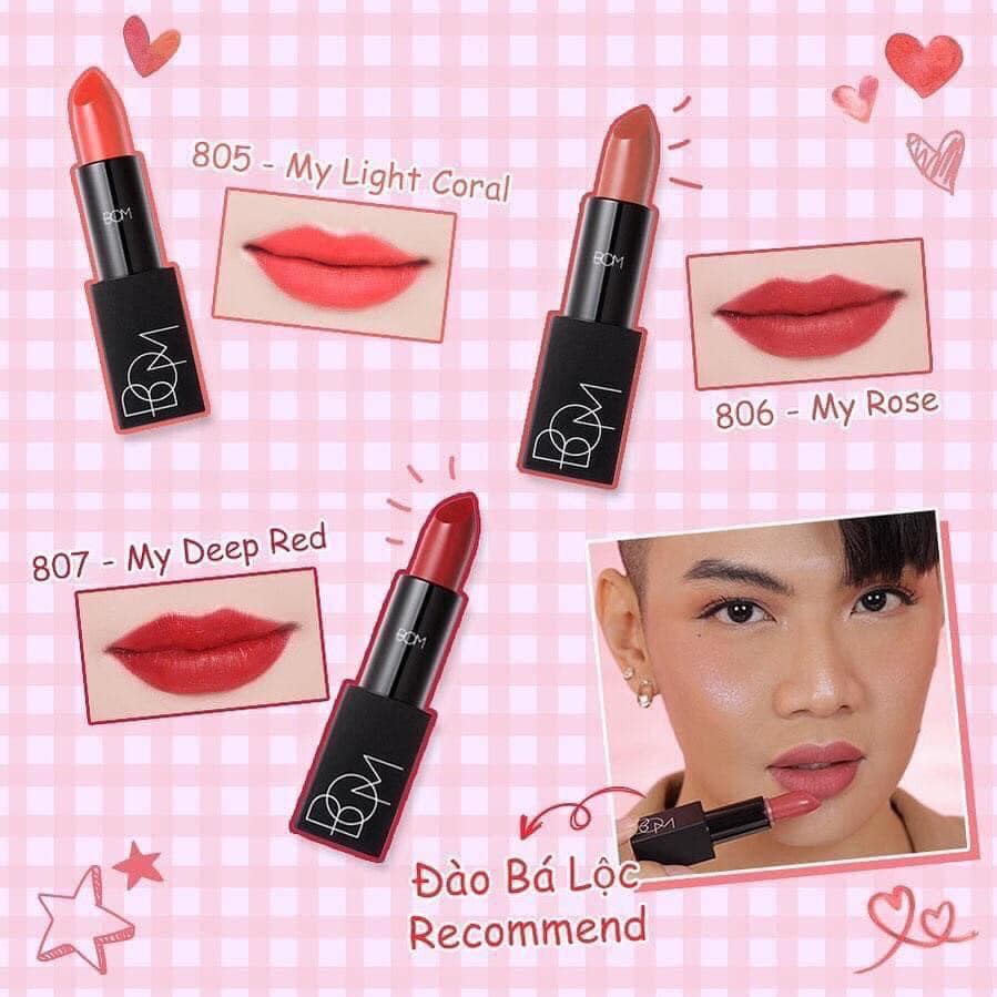 Son lì cao cấp B.O.M my lipstick