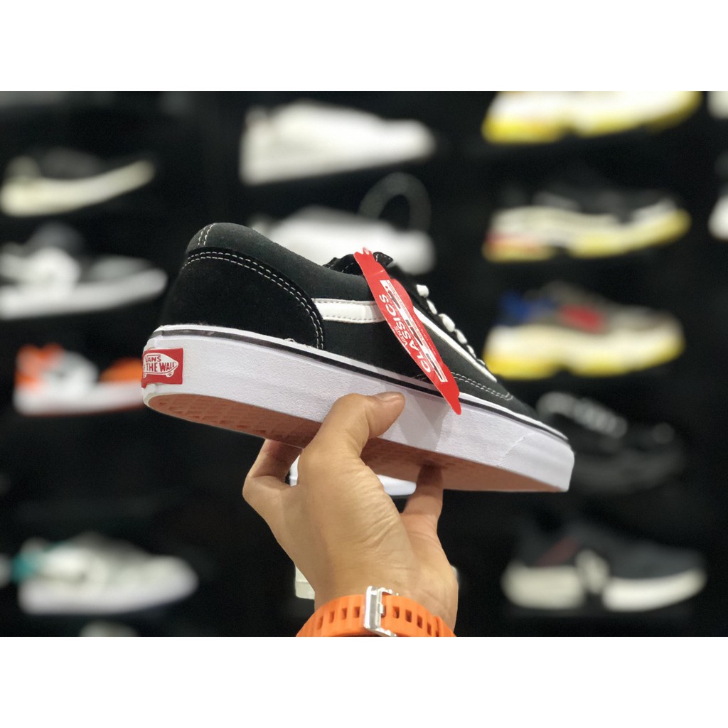 Giày VS OLD SKOOL mũi da lộn đế kếp sao su chống trơn trượt phù hợp quần jeans dễ phối đồ | BigBuy360 - bigbuy360.vn