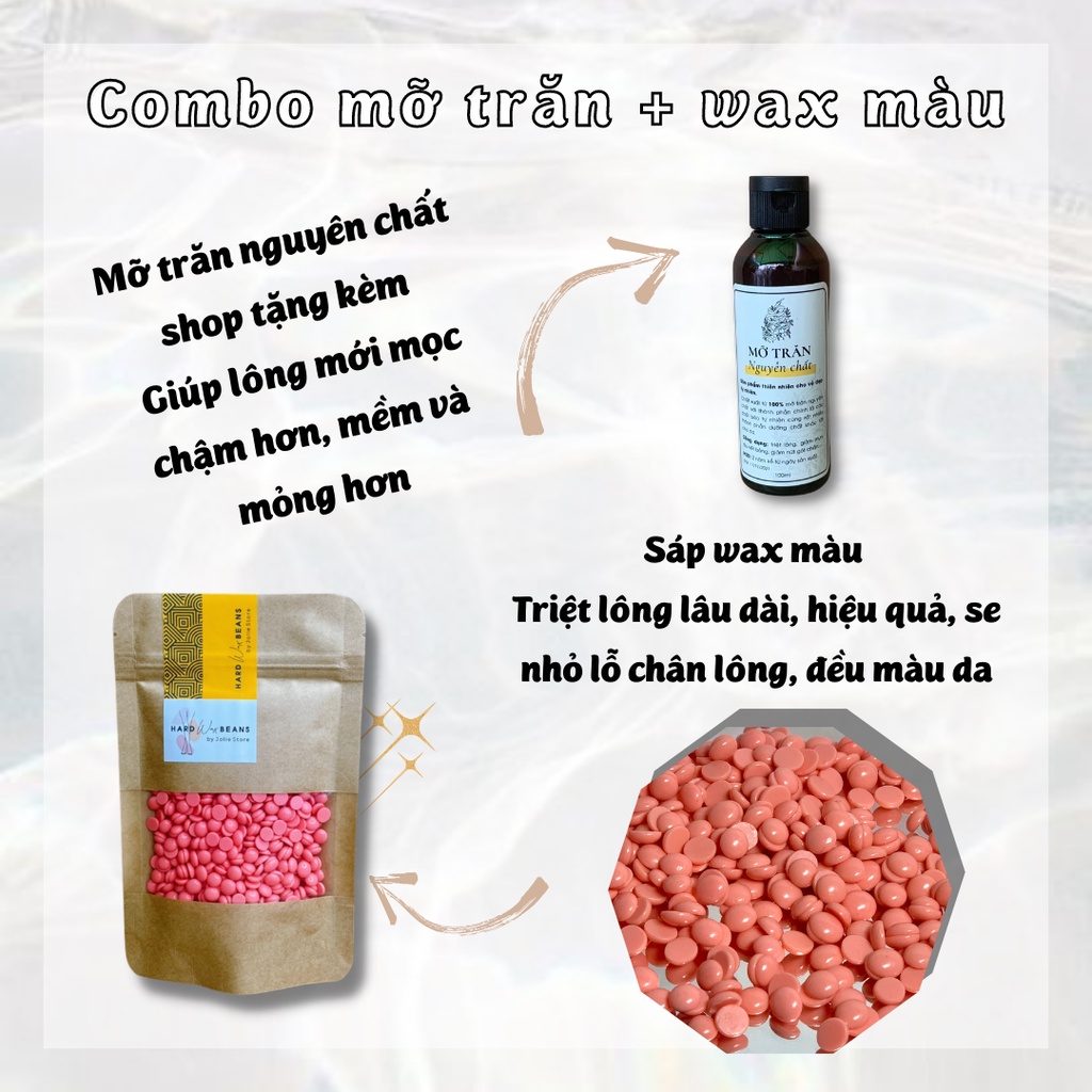 Nồi nấu wax sáp hạt đậu tẩy lông chuyên dụng triệt lông