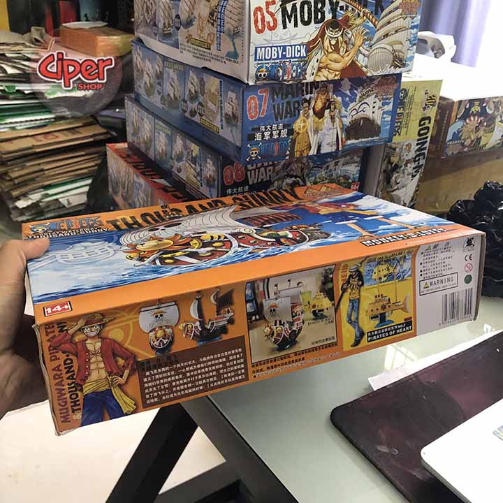 Mô hình thuyền tàu Thousand Sunny mũ rơm luffy one piece thuyền sunny