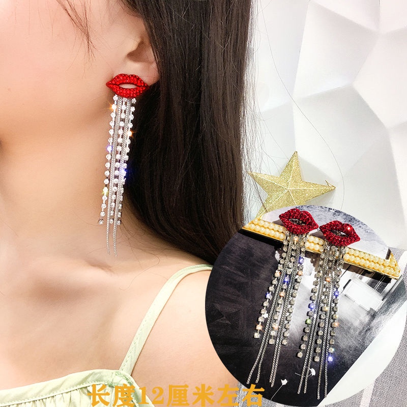 Bông Tai Hình Hoa Đính Đá Cao Cấp Phong Cách Âu Mỹ Mới