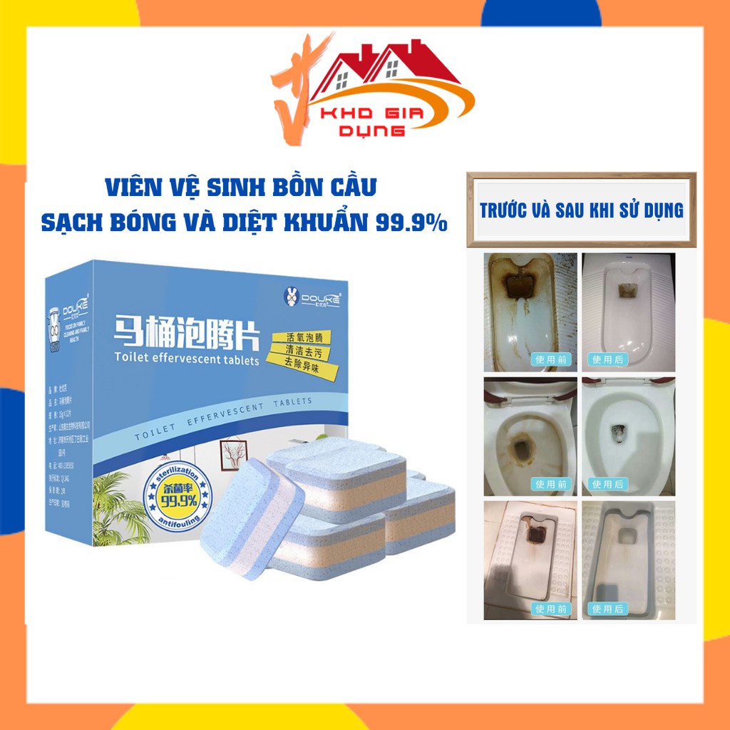 Viên Vệ Sinh Bồn Cầu Tẩy Sạch Các Vết ố Vàng Lâu Ngày