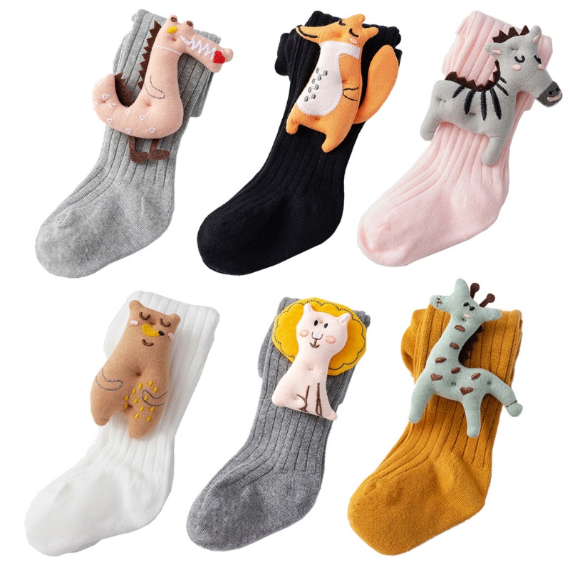 Quần Legging Cotton Dệt Kim Giữ Nhiệt Thời Trang Thu Đông Cho Bé Gái