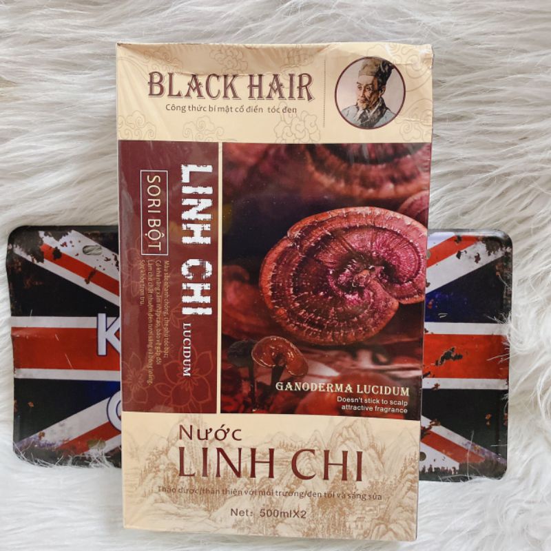 Thuốc nhuộm đen thảo dược linh chi 500mlx2