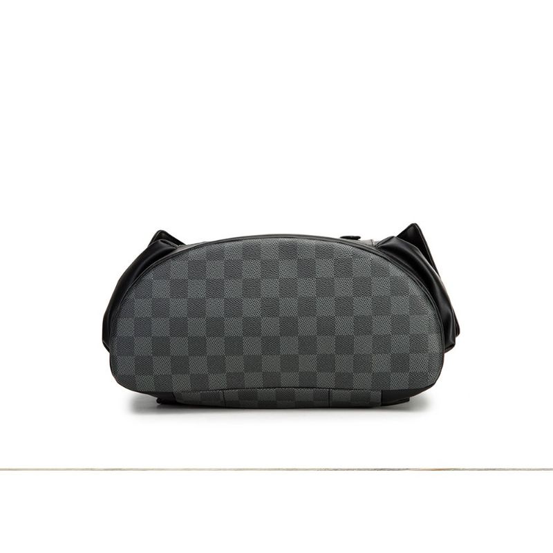 Balo Da GU5494 Màu Đen Thanh Lịch Chất Da Dày Dặn Chống Nước