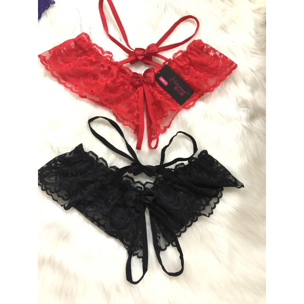 Combo 2 QUẦN CHIP sexy - khoét đũng ĐÍNH NƠ có nhiều màu gợi cảm xinh xắn đáng yêu