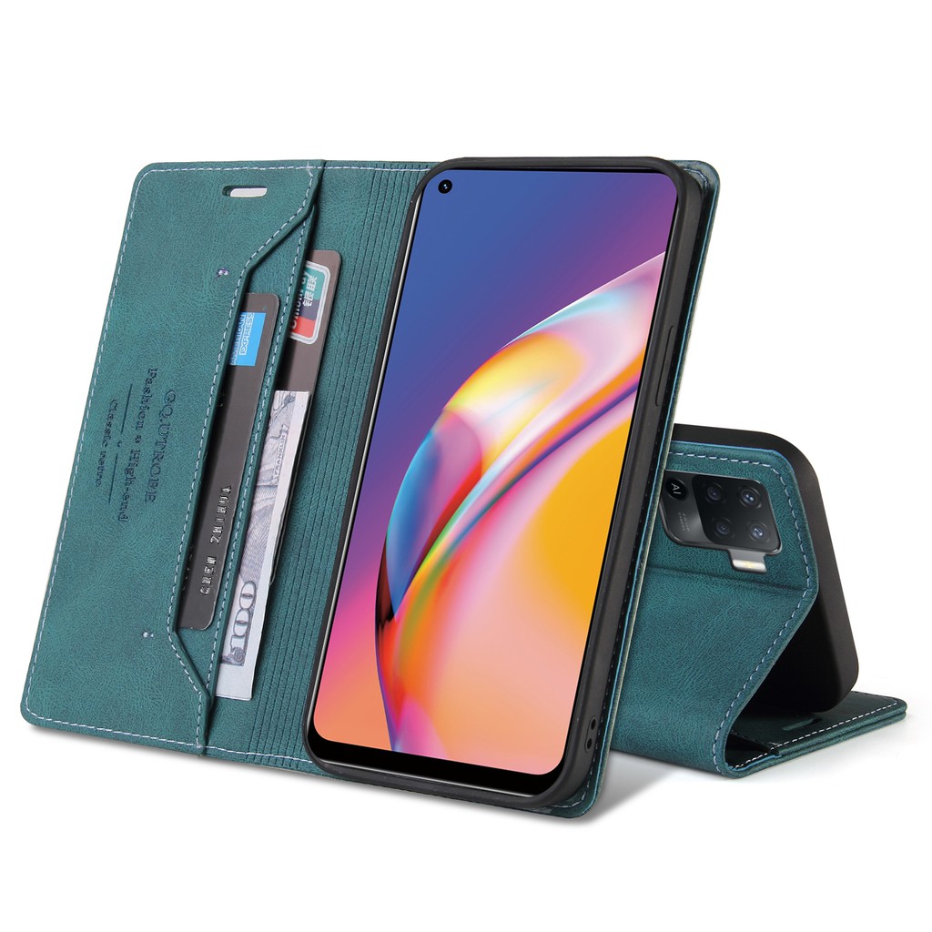 Oppo A94 / F19 Pro 008 Bao Da Nắp Gập Màu Trơn Đơn Giản Cho | BigBuy360 - bigbuy360.vn