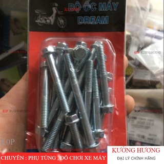 Bộ ốc máy bắt lốc xe DREAM,wave (-10%)