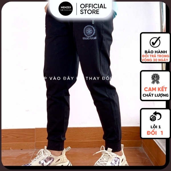 Quần Thể Thao Nam Dài Jogger Thu đông Cao Cấp Ống Bo Giữ Nhiệt Dáng Hàn Tập Thể Dục Hà Nội THEU1 Menzex