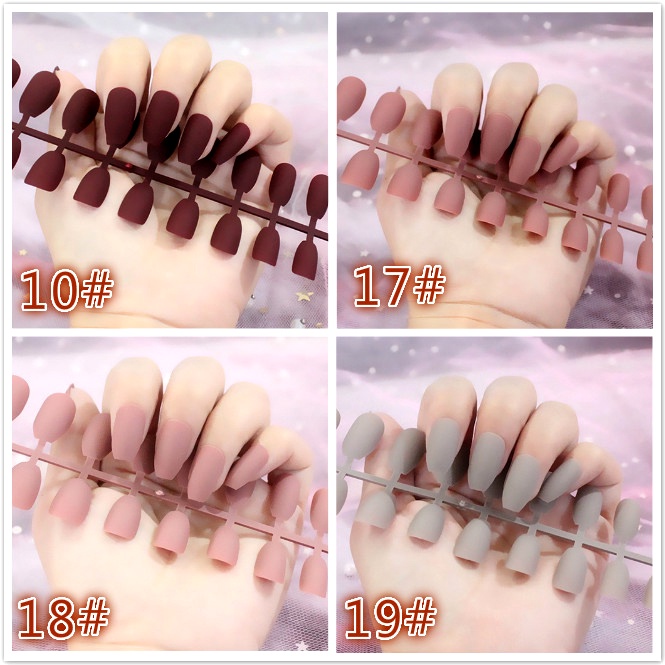 [Hàng mới về] Bộ 24 Móng Tay Giả Thời Trang Phong Cách Châu Âu Cho Nữ