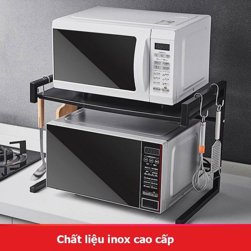 Kệ lò vi sóng, kệ lò nướng đa năng inox cao cấp (đáp ứng được mọi lò vi sóng) | BigBuy360 - bigbuy360.vn