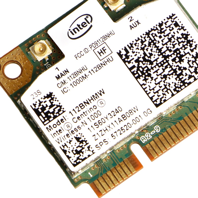 Rx Card Wifi Không Dây Intel Centrino 1000 802.11 B / G / N 112bnhmw Half Mini Pci-E Thẻ | BigBuy360 - bigbuy360.vn