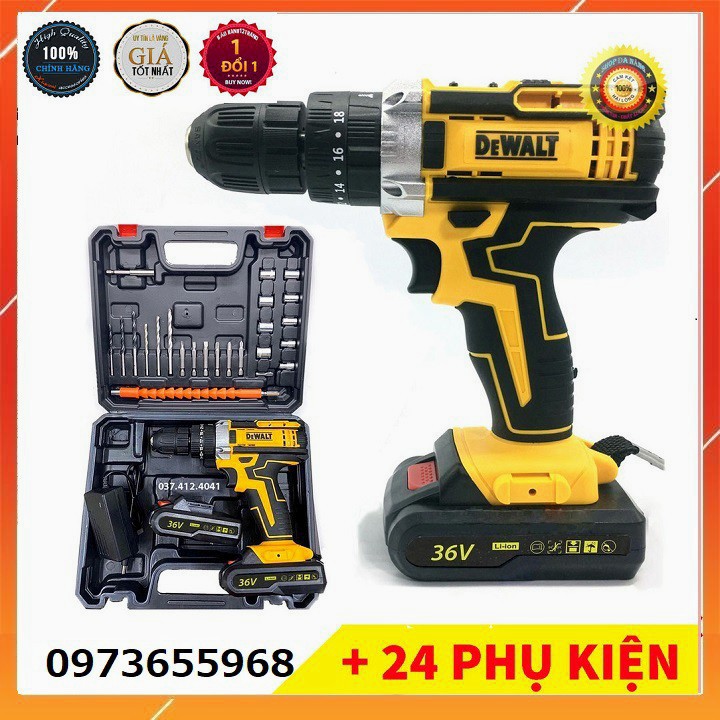 MÁY KHOAN PIN DEWALT 36V (SIÊU KHỎE SIÊU BỀN)