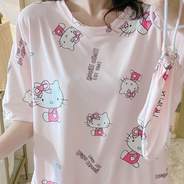 Bộ đồ ngủ Pijama ⚡FREE SHIP⚡ chất cotton thoáng mát, họa tiết hoạt hình dễ thương, ngộ nghĩnh