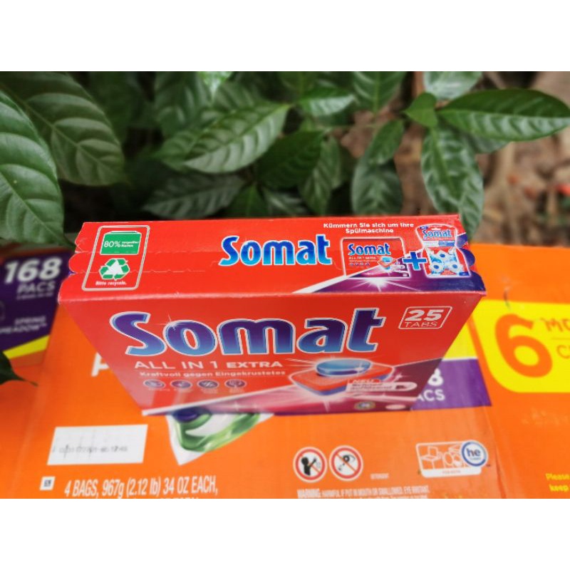 Viên rửa ly bát Somat 25v nhập khẩu chính hãng