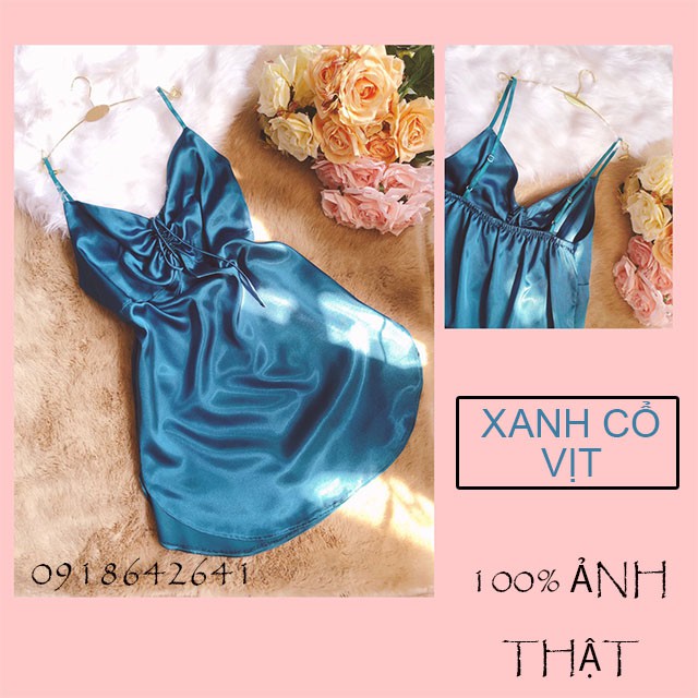VÁY NGỦ PHI LỤA DÂY RÚT NGỰC VẠT BẦU HÀNG THIẾT KẾ CỰC XINH VÀ SANG | BigBuy360 - bigbuy360.vn