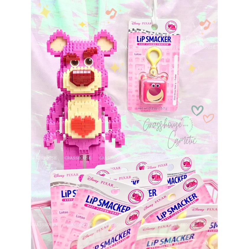 SON DƯỠNG LIP SMACKER GẤU DÂU PIXAR CUBE LOTSO