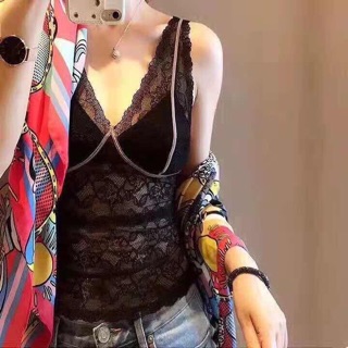 Áo bra ren dáng dài viền ngực (túi zip)