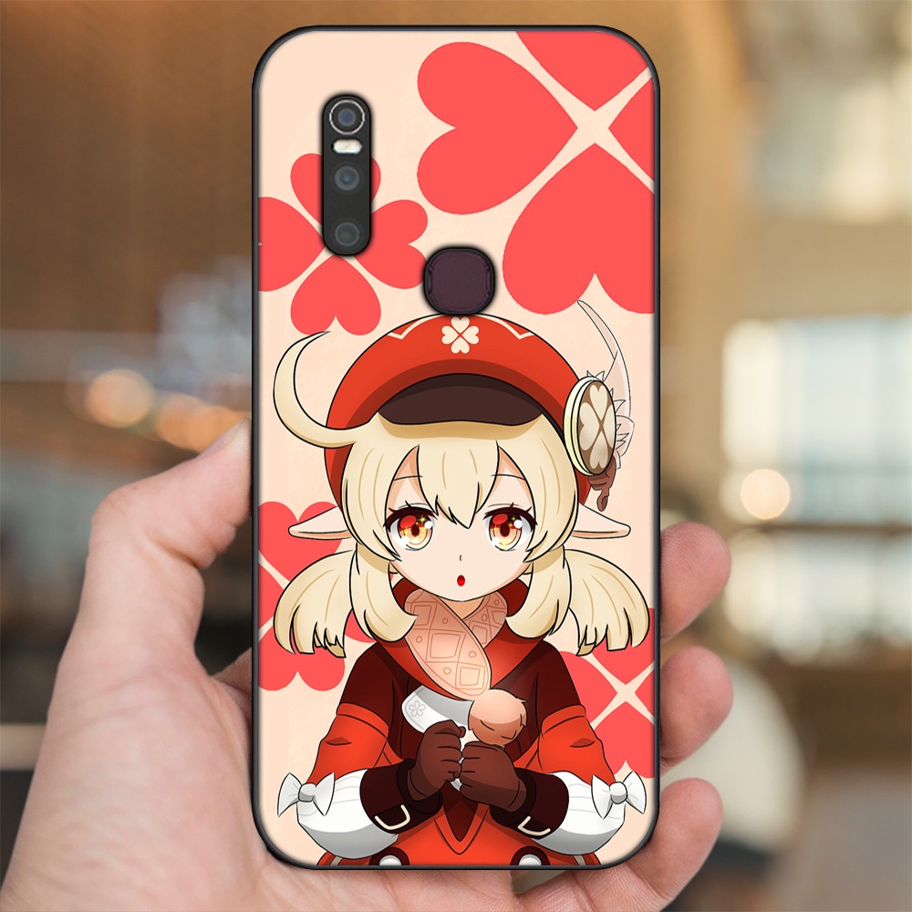 Ốp lưng Vivo V15 viền đen in hình Klee Genshin Impact