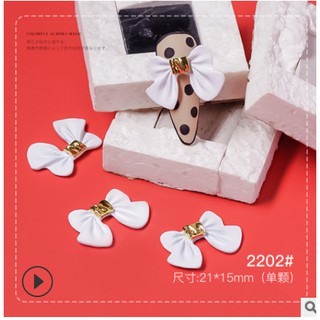 Charm nơ nail đính móng