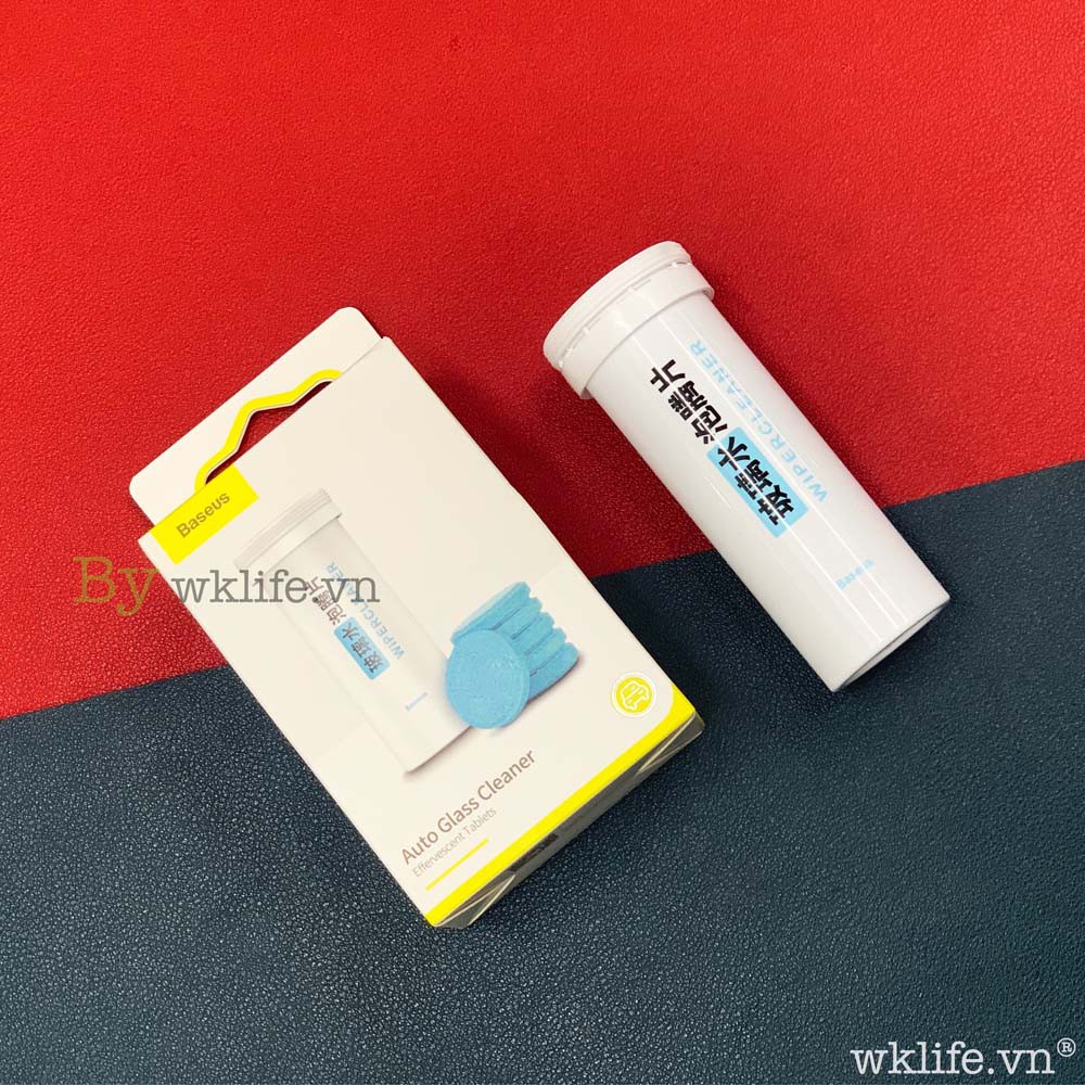 Viên Sủi Lau Kính Chuyên Dụng Hàng Cao Cấp Baseus Hộp 12 Viên