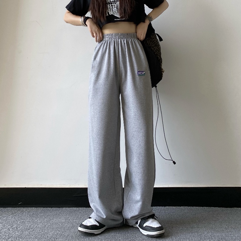 NRVP Quần Nữ Ống Rộng Lưng Cao Phong Cách Hàn Quốc Mới