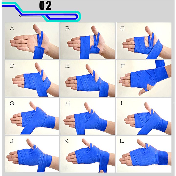 Băng đa quấn tay bằng vải tập võ thuật boxing MMA HS055 dài 5m (1 đôi)