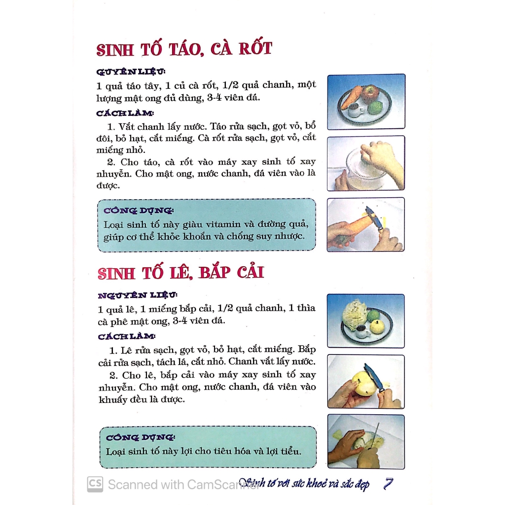 Sách - Sinh Tố Với Sức Khoẻ Và Sắc Đẹp