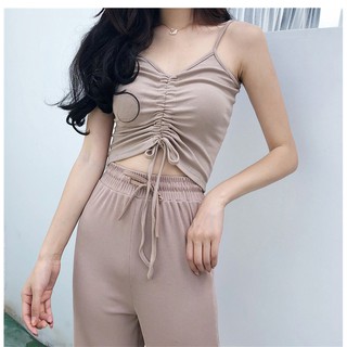 [Mã YENP45 hoàn 45% đơn 199K] Áo 2 dây Rút