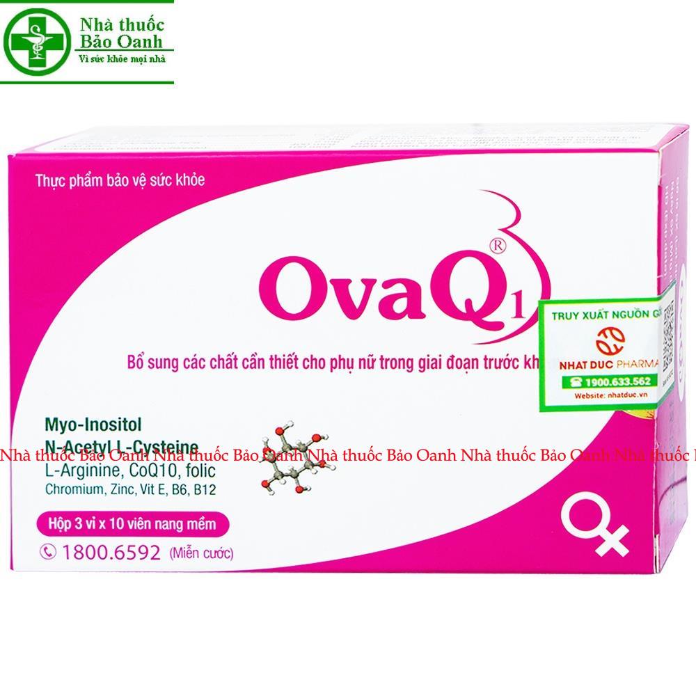OvaQ1 - giải pháp giảm vô sinh ở nữ giới - Phân phối chính hãng Hộp 30 viên