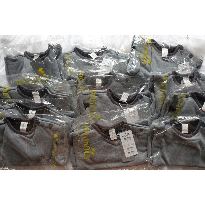 Áo mùa đông giữ ấm bé trai, 2 da, lót lông mềm mịn MOIMOIN | size 80 - 100| lynhstore