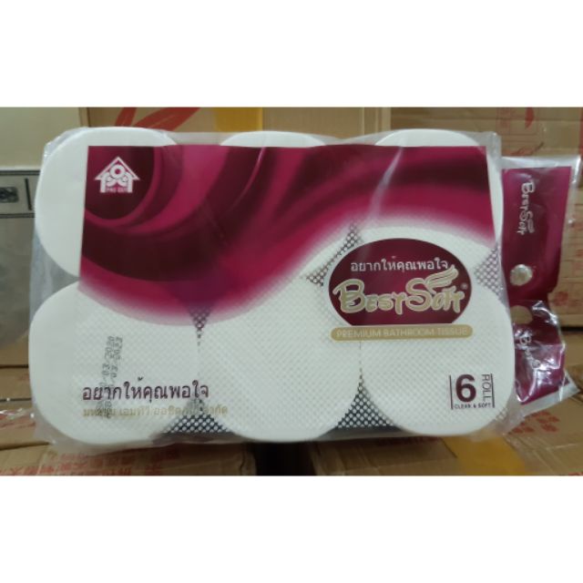 COMBO 3 LÓC GIẤY BEST SOFT THÁI LAN LOẠI 6 CUỘN - THÁI LAN