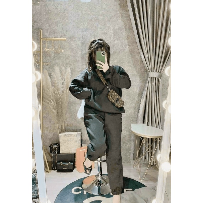 (Mẫu Mới) SET QUẦN ÁO NỈ FORM SIÊU ĐẸP UP hhp