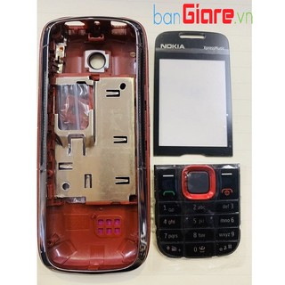 VỎ PHÍM NOKIA 5130 MÀU ĐỎ