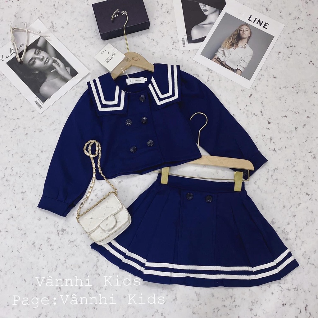 Set váy thủy thủ VN bé gái