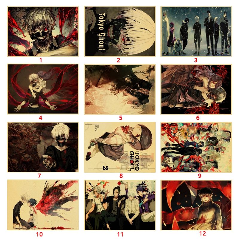 Poster Phim Hoạt Hình Nhật Bản Tokyo Ghoul