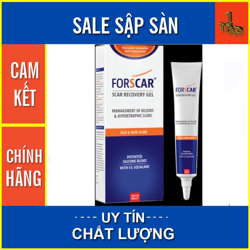 Gel Forscar – Giúp mờ sẹo lồi, sẹo thâm, sẹo lâu năm – Tuýp 10ml – Top1pharmacy
