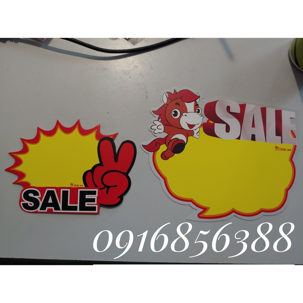 Giấy ghi hàng mới về, giấy ghi khuyến mại,giấy ghi sale, giấy hot cho các shop làm giảm giá