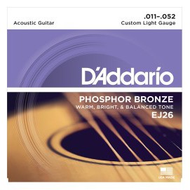 Dây guitar Aucostic D'Addario EJ 26 (cỡ 11-52)
