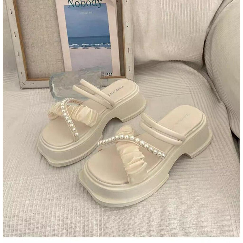 ISAHINI dép nữ giày sandal dép bánh mì dép nữ dép đi trong nhà đế mềm chống trượt 20Z230501002