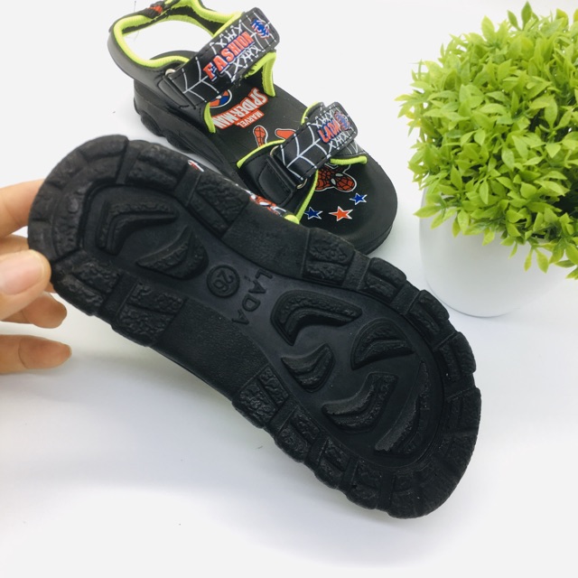 sz25-36 Sandal người nhện hàng Việt Nam xuất khẩu siêu mềm , siêu bền  chắc chắn cho bé trai đi học(hình thật)