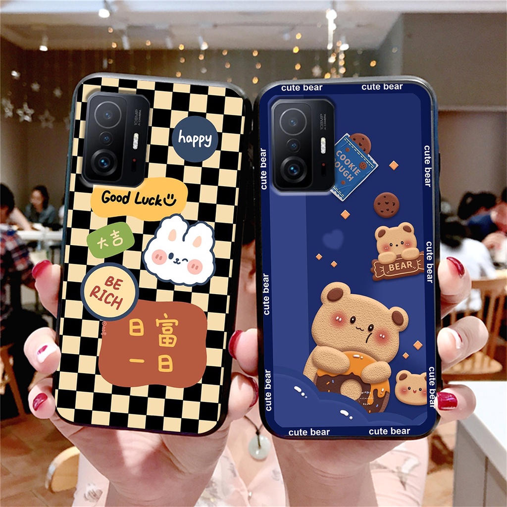 Ốp lưng Xiaomi MI 11T / MI 11T PRO in hình 3D GẤU cute be@r, soda, happy day cực hot ,thời thượng