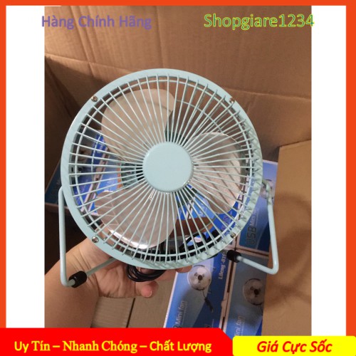 Quạt USB Fan Lồng Sắt Lileng 819, có 3 màu, xoay 360 độ - Chính Hãng Phân Phối 100%, Full Box