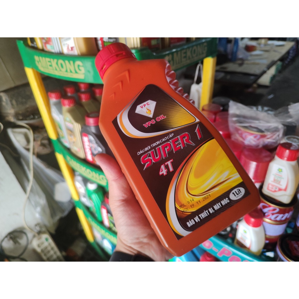 Dầu nhớt giá rẻ SUPER 1 , 1000ml cho xe côn tay, xe số