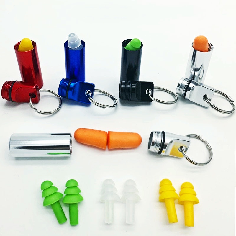 Hộp Đựng Thuốc Mini Bằng Hợp Kim Nhôm Kèm Móc Khóa Tiện Dụng