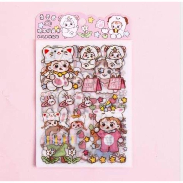 🔹 Sticker Hình Dán Xấp 4 Tấm Combo 10 xấp